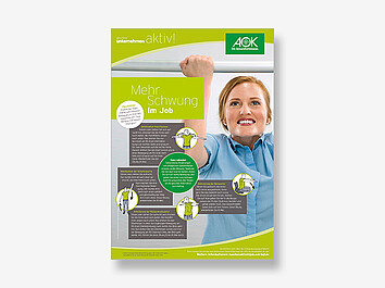 Poster Mehr Schwung im Job mit Bewegungstipps