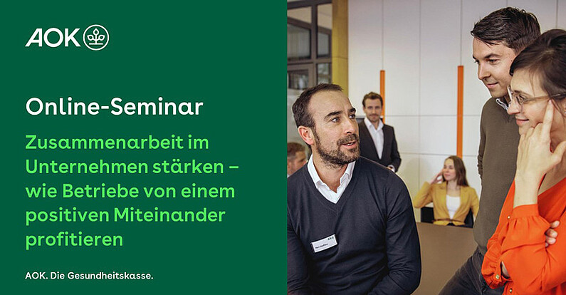 Online-Seminar „Zusammenarbeit stärken“: Mitarbeitende besprechen sich im Team-Meeting