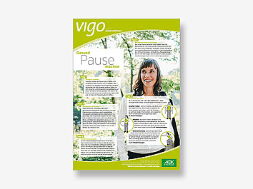 Poster Gesunde Pause machen mit praktischen Tipps