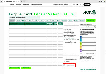 AOK-Urlaubsplaner 2027: Schulferien anzeigen