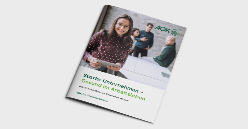 Die AOK-Broschüren zur Betrieblichen Gesundheitsförderung (BGF): Vier Titelbilder von BGF-Broschüren Die AOK-Broschüren zur Betrieblichen Gesundheitsförderung (BGF): Vier Titelbilder von BGF-Broschüren