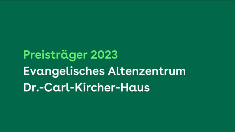 BGF-Preis Gesunde Pflege 2023: Preisträger Evangelisches Altenzentrum Dr.-Carl-Kircher-Haus, Meisenheim