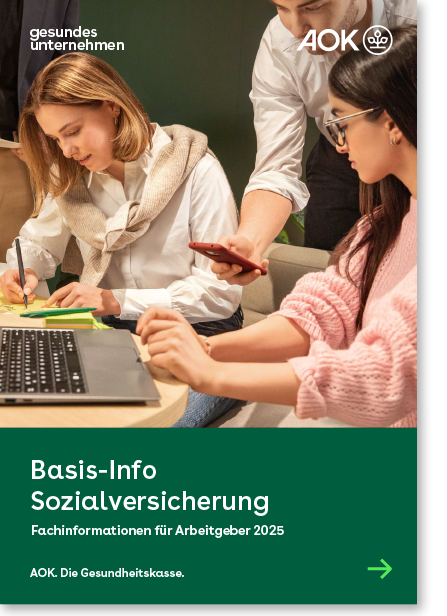 Cover gesundes unternehmen – Fachinformationen für Arbeitgeber 2025 – Basisinfo Sozialversicherung