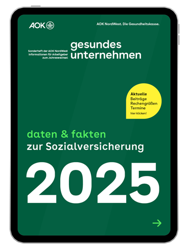 Spezialausgabe daten & fakten 2025 der AOK NordWest