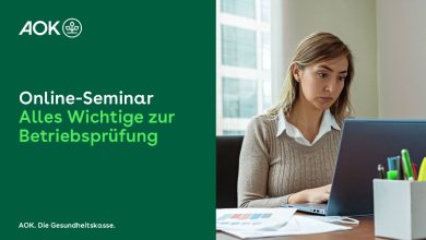 Titelfolie der Präsentation zum Online-Seminar "Alles Wichtige zur Betriebsprüfung"