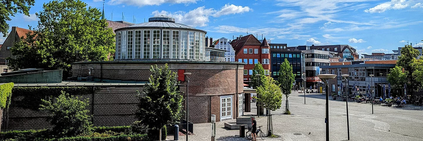 Die Markthalle in Delmenhorster Innenstadt in Niedersachsen.