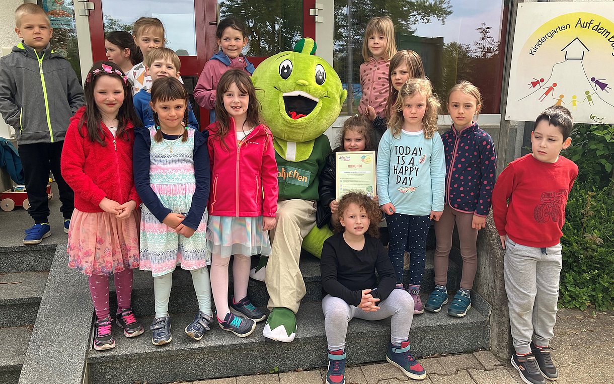 Gruppenfoto der JolinchenKids Frickenhausen mit Jolinchen