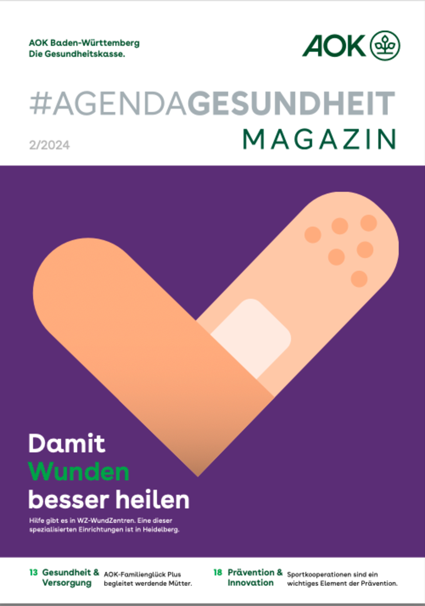 Foto: Darstellung des Titels vom Magazin #AgendaGesundheit 02/2024