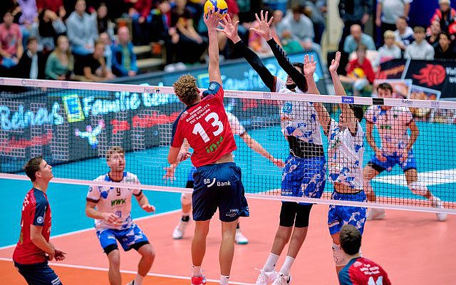 Baden Volleys des SSC Karlsruhe beim Spiel