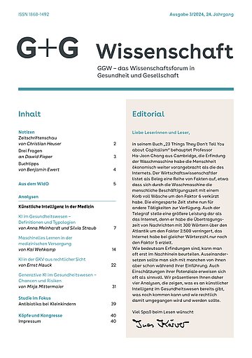 Foto: Titel der GGW 03/2024.